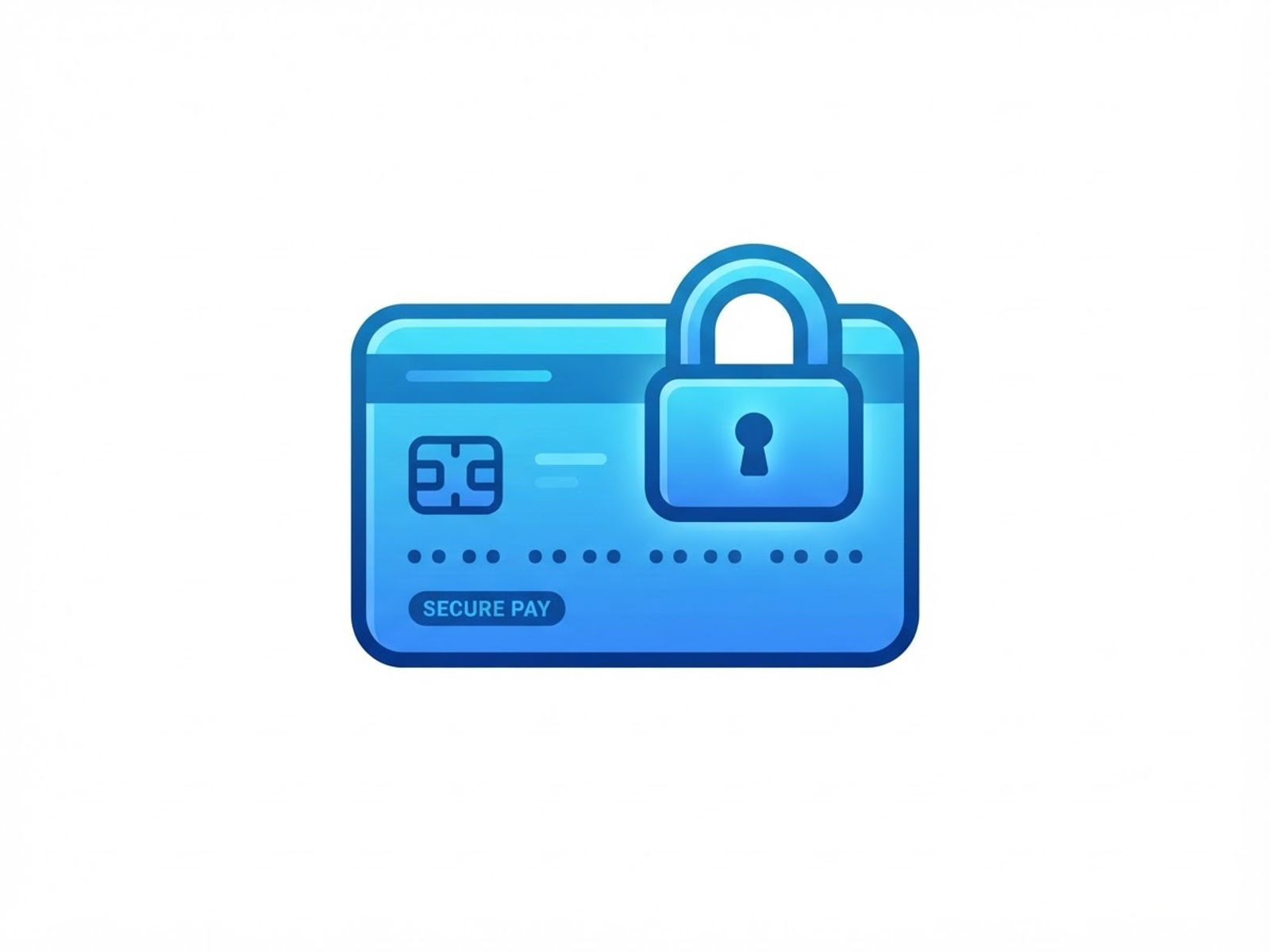 Badge met slot voor veilige betalingen